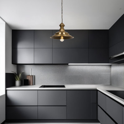 Adjustable Height Metal Body Cone Single Pendant