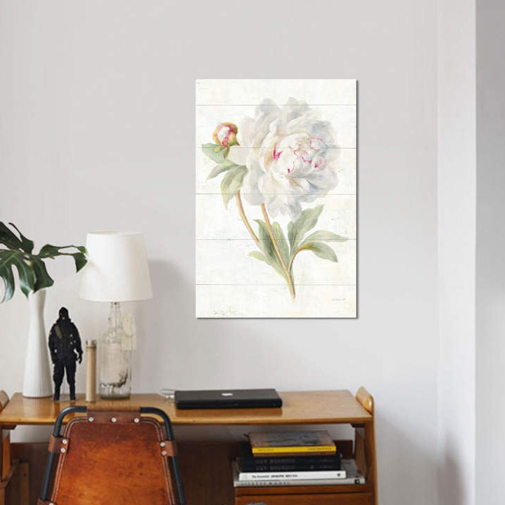 « juin fleuris ii », reproduction d’impression sur toile, H 40 po x l 26 po x P 1,5 po, Toile tendue, Pas de tapis