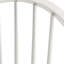 Chaise d'appoint à dossier Windsor en bois blanc