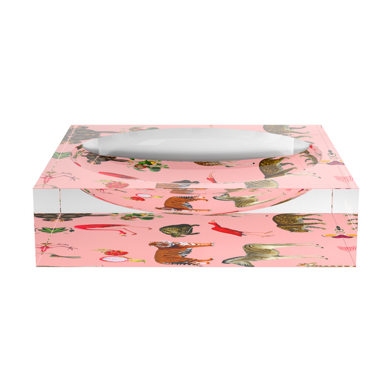 Exotix Flamingo Acrylic Candy Catchall Dish