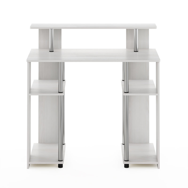 Bureau Lansing, Chêne blanc / acier inoxydable