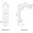 2"W x 5 1/2"D x 8"H Fleur De Lis Wrought Iron Bracket, (Triple center brace), Antiqued Bronze-30778698-30778700