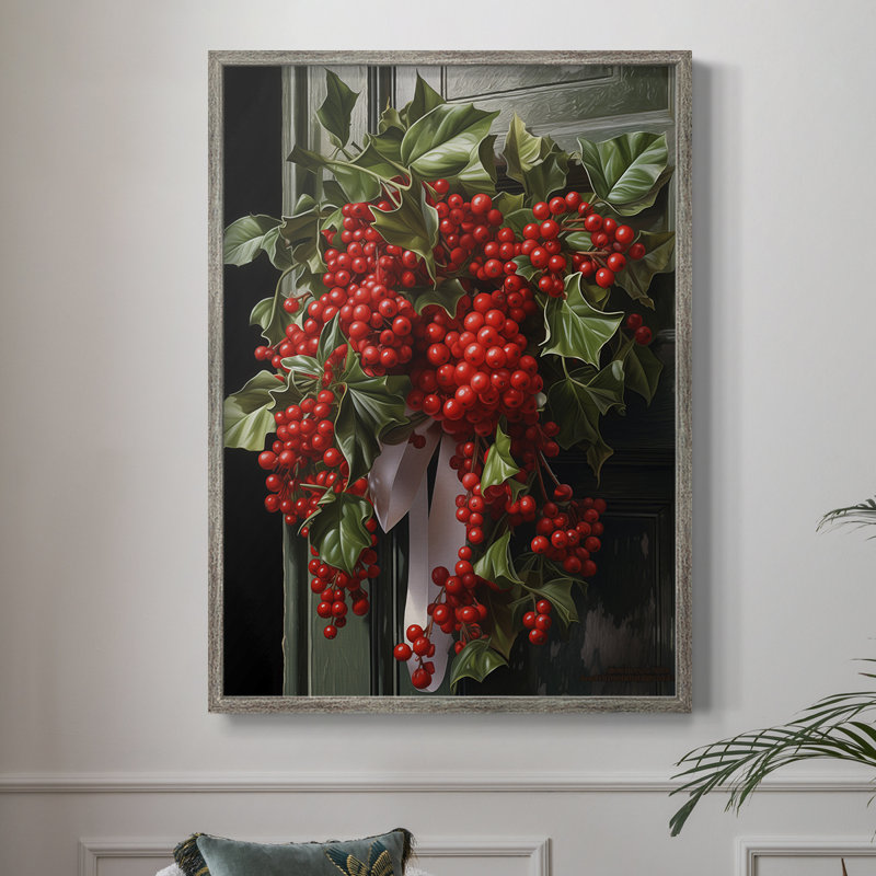 «Christmas Holiday Art DCLXV», reproduction d'art encadrée - bois massif, H 11 po x l 9 po