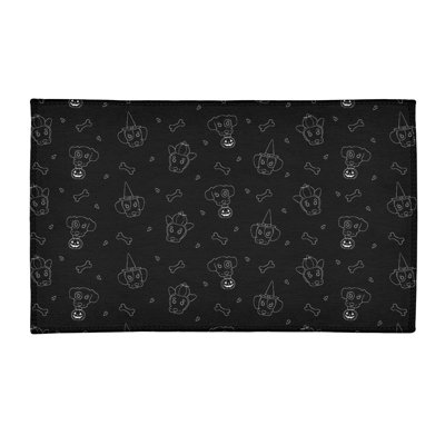 Tapis fait main area black