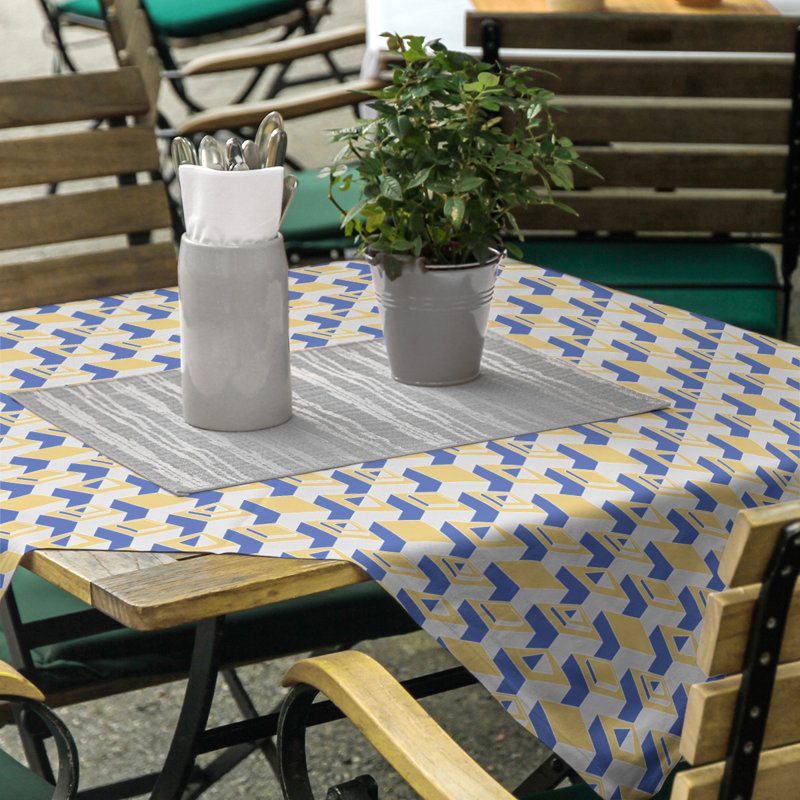 Nappe de gratte-ciels classiques, Jaune/bleu