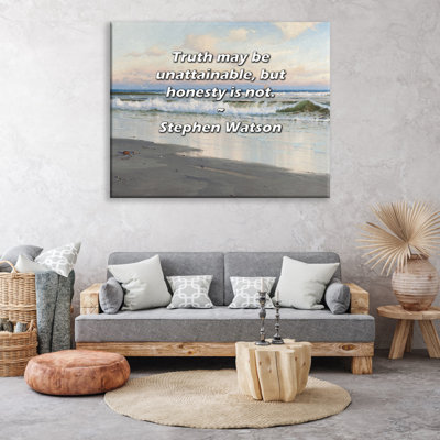 Astoria Grand Gallery Wrapped Canvas By Nehemiah Adams: "Let us therefore come boldly to the throne o