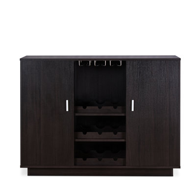 Espresso 2-Door Wine Cabinet