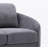 Gray Linen Loveseat