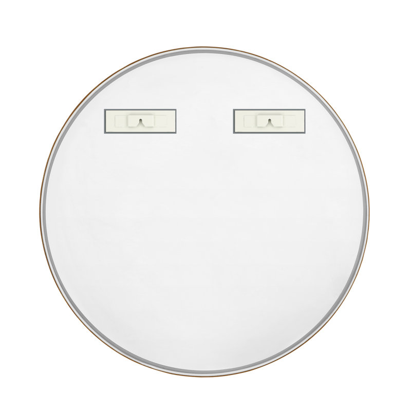 Aluminium Round Mirror, Gold, 36" x 36"