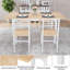 Ensemble de salle à manger 5 pièces en bois et métal avec table extensible à quatre pieds-40829594