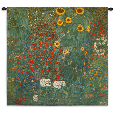 Tapisserie Farm Garden avec tournesols