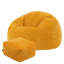 Bean Bag Bazaar Kingston Cordurouy Bean Bag and Square Footstool-68015579