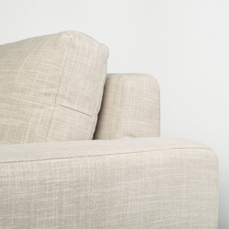 Upholstered 95.28'' Sofa, Beige