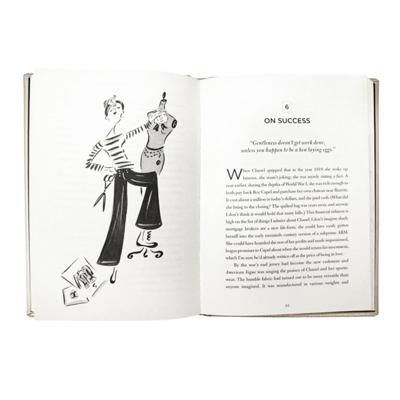Graphic Image The Gospel According to Coco Chanel, Coffee Table Book, Leather, White