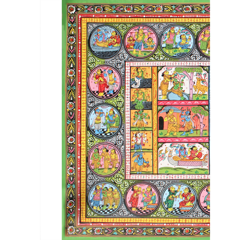 The Ramayan Story Painting | Paata Painting On Canvas | For Wall Décor