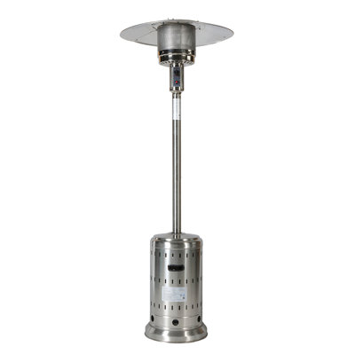 Chauffage extérieur puissant de 48 000 W, avec protection contre l'extinction de la flamme, facile à déplacer, idéal pour terrasse et jardin au bord de la piscine.