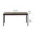 Rary Computer Writing Desk, 63 Inch, Black Metal Frame, Brown Wood Top-109660903-109660907