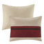 Couette Queen rouge - Ensemble de literie élégant 7 pièces en imitation suède avec coussins décoratifs - Facile d'entretien - Lavable et repassable