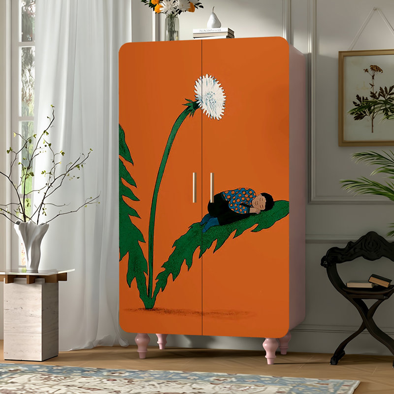 Modern double door French independent wardrobe