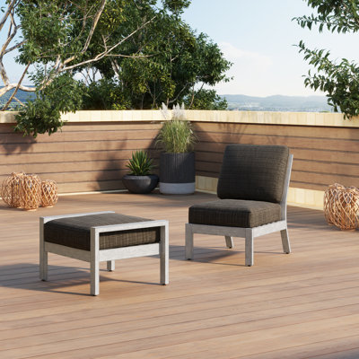 Fauteuil + repose-pieds Lanai - oléfine