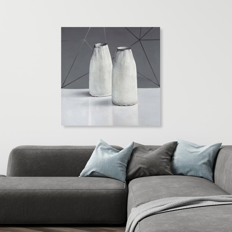 Vases - Toile grise de bureau pour une décoration intérieure élégante