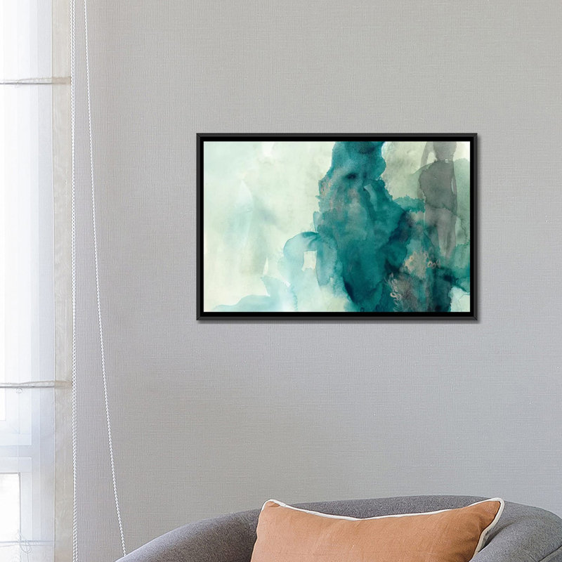 «Hydro II» par June Erica Vess - reproduction sur toile tendue, H 18 po x l 26 po x P 1,5 po, Toile avec cadre noir