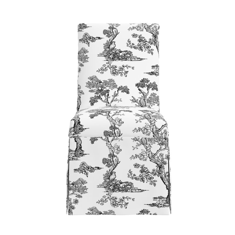 Chaise de salle à manger Red, Scm Toile noir lin