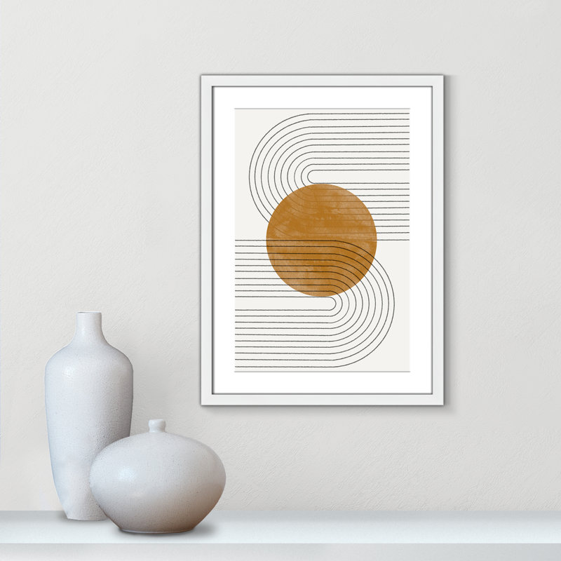 Échos courbés par Miuus Studio, Blanc satiné, L 17 po x H 23 po, Imprimé mat