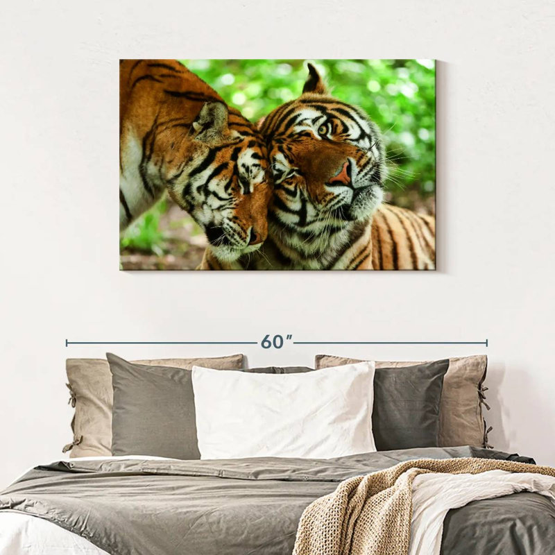 Brampt Loving Tigers, 30" H x 45" W
