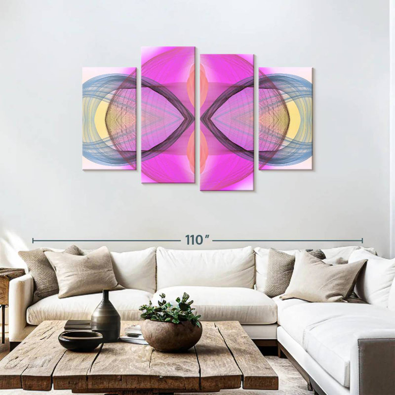 Avery, motif symétrique en V, H 48 po x l 75 po