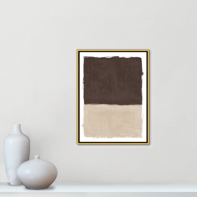 «Brownie Sundae I Print» par Natalie Carpentieri, L 19,5 po x H 25,5 po, Flotteur doré