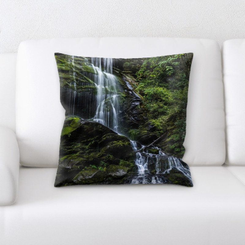 Waterfall Microsuede Reversible Throw Pillow
