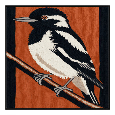  Tapis lavable à motif d'oiseaux mouchetés