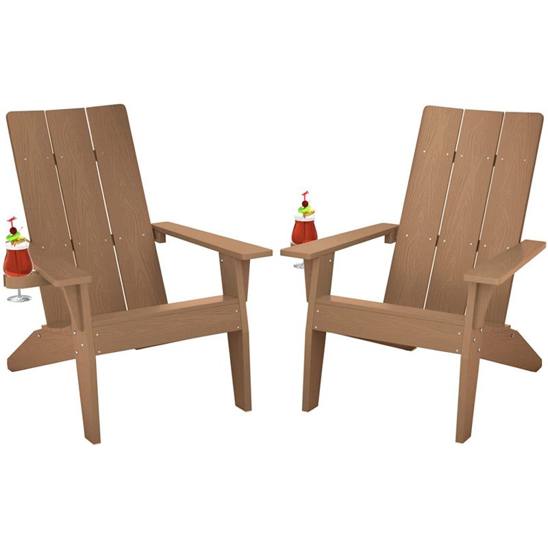 Chaise Adirondack en plastique Academy, Teck