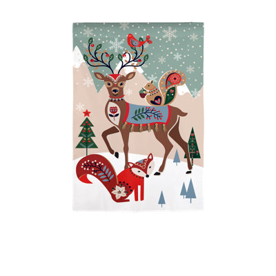 Drapeau de jardin Woodland Creatures