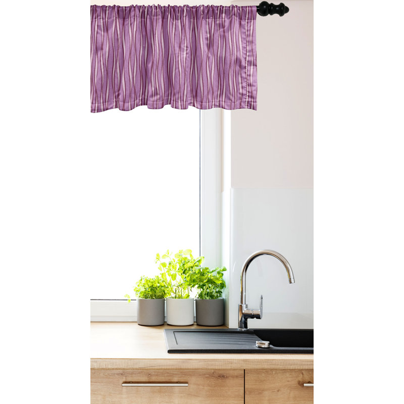 Ensemble de 2 cantonnières à motif abstrait Ambesonne, L 42 po x L 18 po