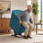 Ergonomic Lift Recliner Chair With Chenille Upholstery & Footrest - Cozy Barrel Design With Side Storage Pocket-8803209