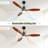 52 Inch Integrated LED Indoor Low Profile Ceiling Fan With Light And Remote Control For Patio Living Room-2025009125-2025009121