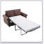 Canapé-lit escamotable avec matelas à mémoire de forme simple Orisfur