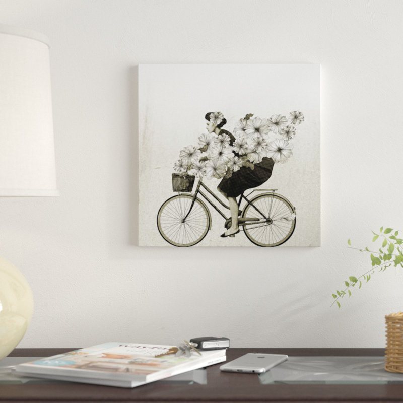 « de conduite », reproduction sur toile, H 18 po x l 18 po x P 1,5 po, Toile avec cadre noir, Pas de tapis