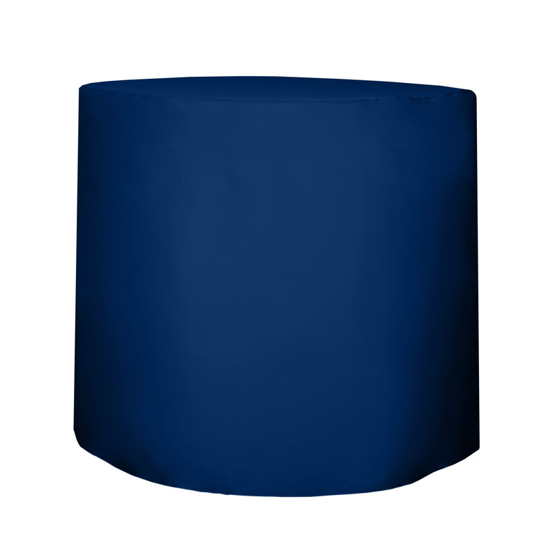 Javin Solid Color Round Tablecloth, Royal Blue, 5