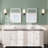 Modern Frameless LED Lighted Bathroom / Vanity Mirror with 3 Colour Adjustable, Memory Function, Anti-fog, Time Mode Control-102505968
