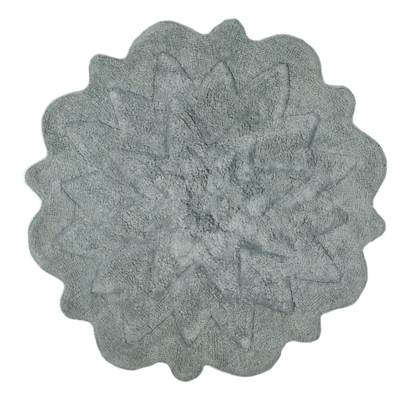Nava Non-Slip Bath Rug, Gray