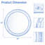 Miroir mural rond en bois pour meuble-lavabo-1490275659