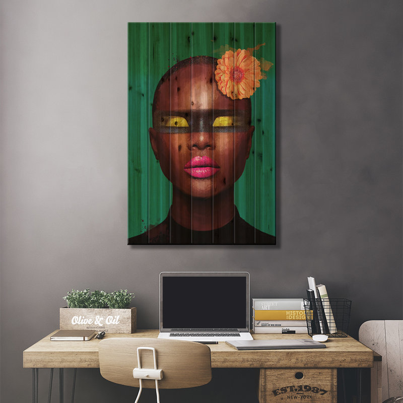 " Color Number II " by Marcio Alek, 26" H x 18" W x 1.5" D