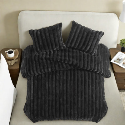 Premium Ultrasoft Faux Fur Bedding Set, Polyester Elegance, Cozy Comfort For Home