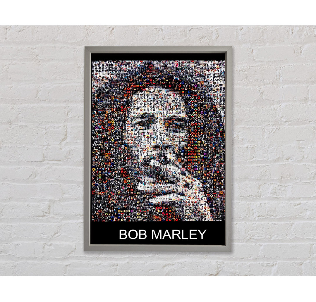 Bob Marley Joint - Einzelner Bilderrahmen Kunstdrucke auf Leinwand