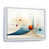 White Floater Framed
