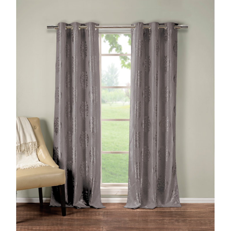 Glenrock Blackout Curtain Pair, Gray
