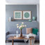 Ensemble de 2 boîtes murales en pierre - apporte un aspect distinctif 23,5 po x 40% ps, 5% velours, 2 ajouts de caractère décoratif 23,6 po x 23,6 po x 1,2 po